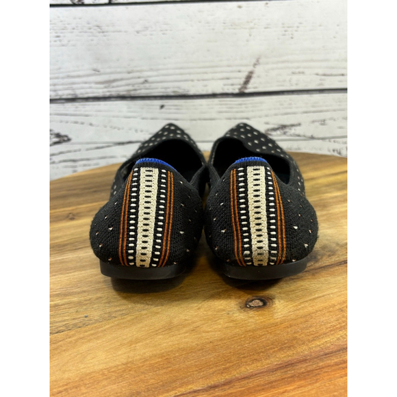 Women's Rothy's Black White Polka Dot The Point Flats Size 10.5 - Picture 2 of 13